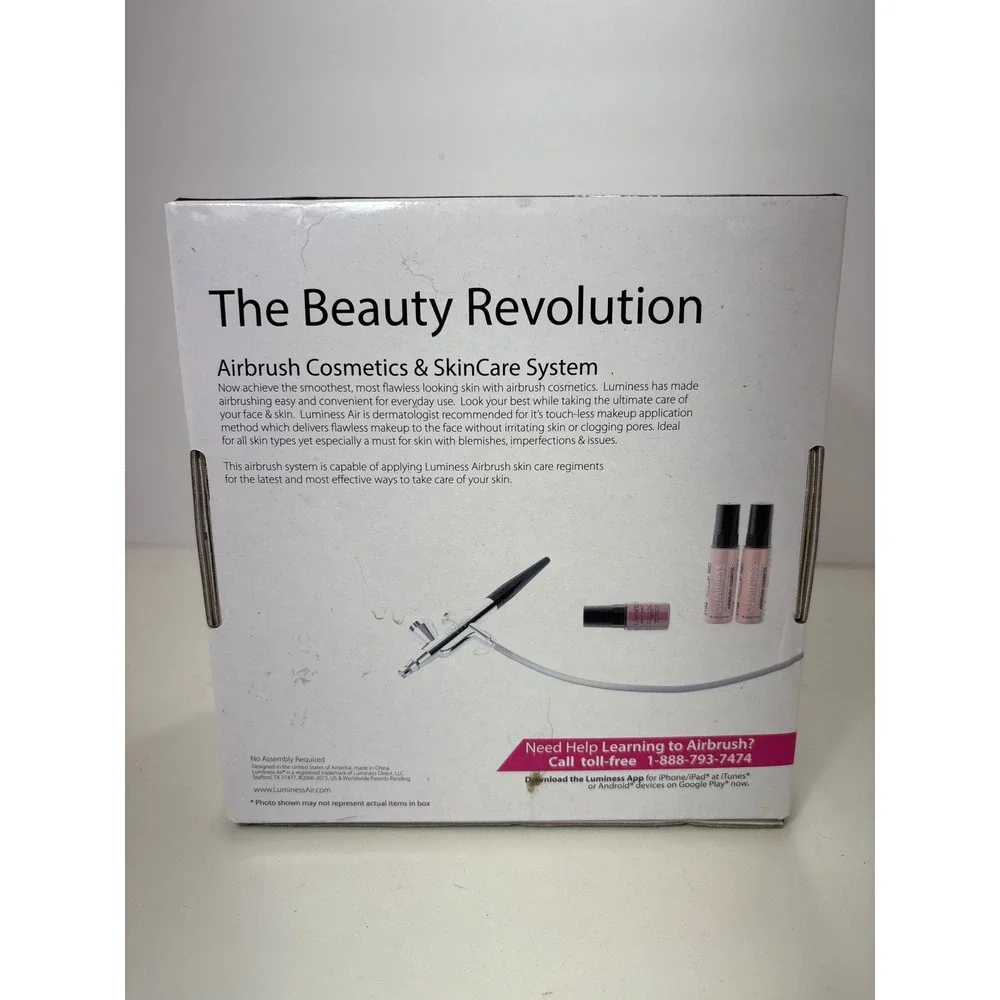 Luminess Air Airbrush Makeup System Black Compressor Stylus Set Free Extras